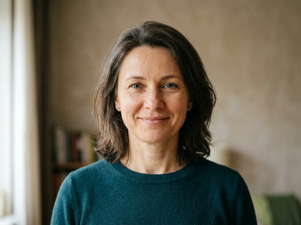 Аватар женщины Юлии, 46 лет, обычный портрет, нейтральный фон